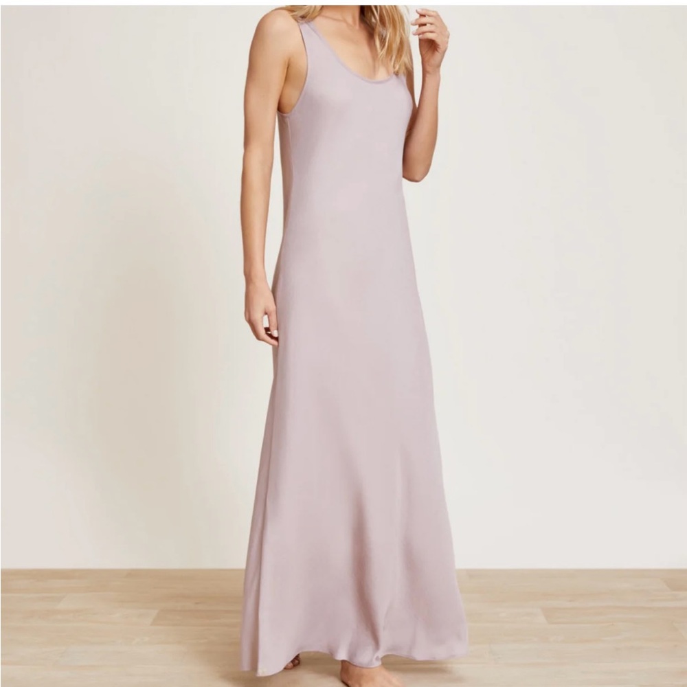 Sleeveless Taupe long tank Dress